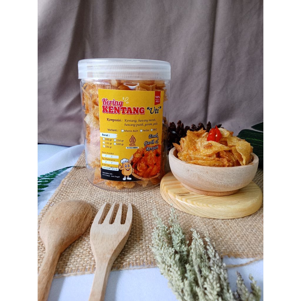 

KERING KENTANG UTI RASA MANIS ASIN 800 ML DAPUR UTI