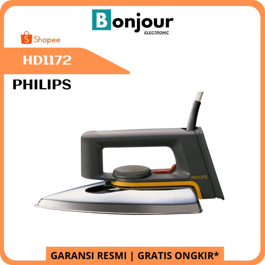 Setrika Kering Philips HD1172 Setrikaan Classic Philips HD 1172