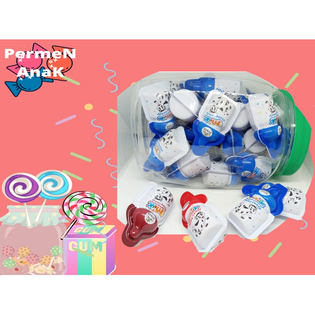 

permen anak warung pusan rasa milk botol isi 30pcs