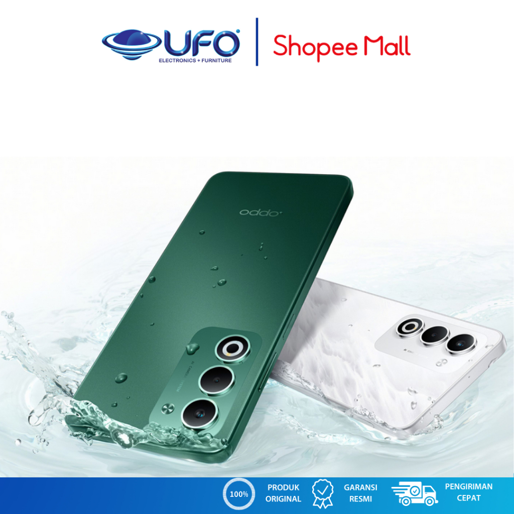 Oppo A5 8GB/128GB | Tahan Benturan Kelas Militer | IP65 Tahan Air dan Debu | 6000mAh + 45W SUPERVOOC