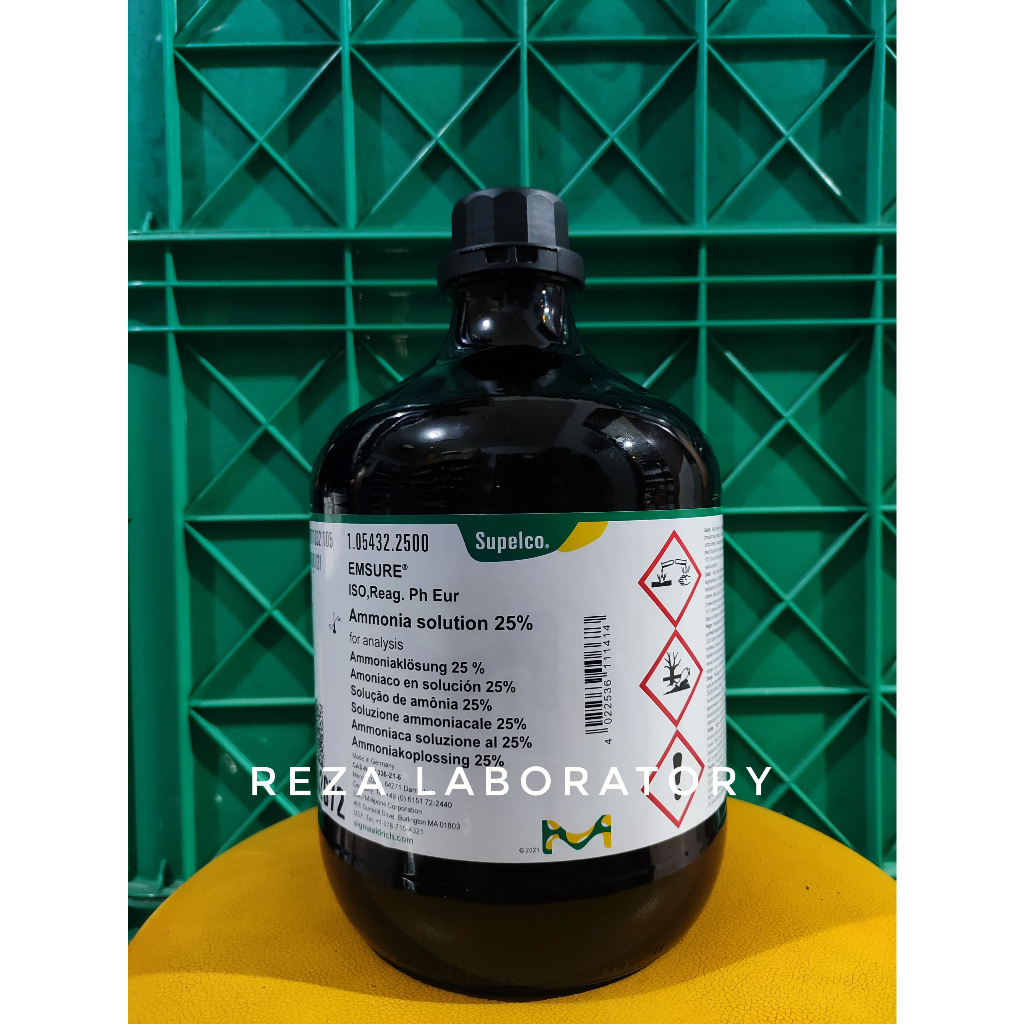 AMMONIA SOLUTION / LARUTAN AMONIA / NH4OH MERCK 105432 2,5L ORIGINAL