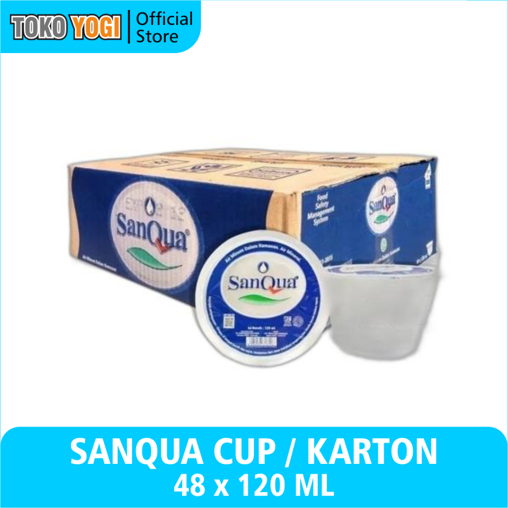 

SANQUA AIR MINERAL CUP 120ml ISI 48 || KARTON