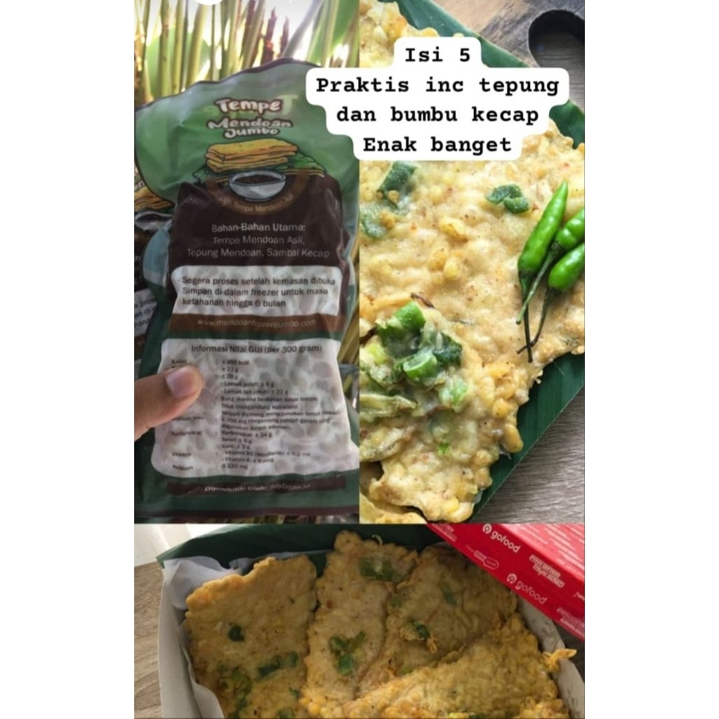 

Tempe Mendoan isi 5