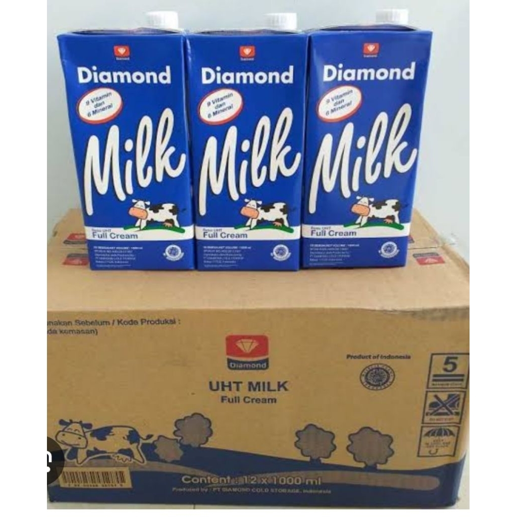 

diamond milk 1 liter Perdus isi 12