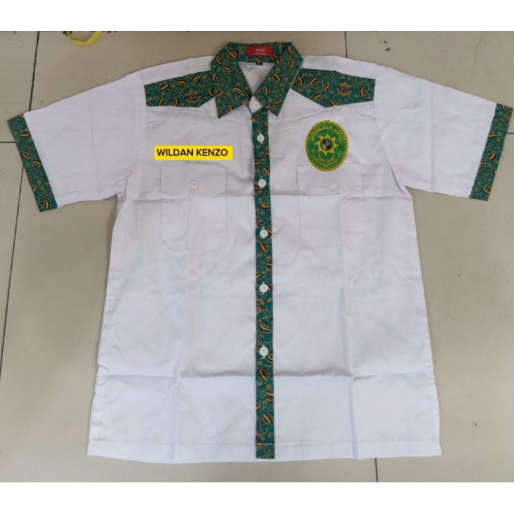 Kemeja Batik Mahkamah agung Seragam Batik Mahkamah agung MA Bordir bonus nama lengan pendek