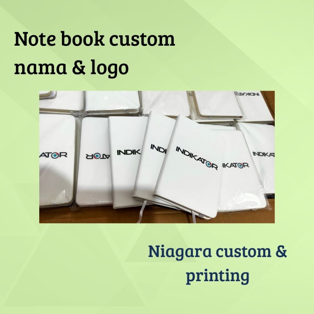 

Agenda note book custom logo & nama