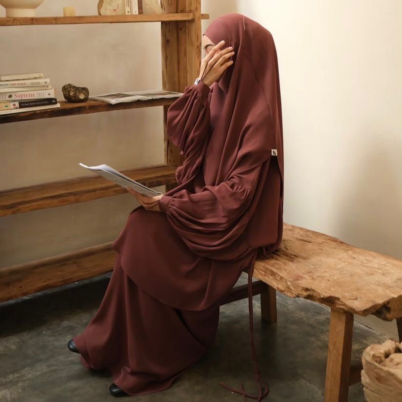 PRELOVED | khalewale zeya dress - russet