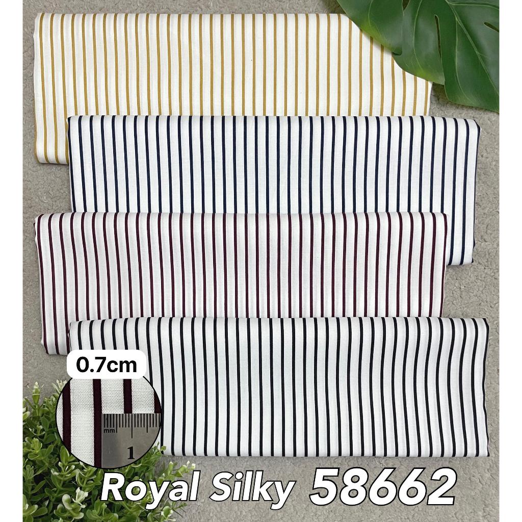 Kain Rayon Royal Silky Motif Salur Premium per 0,5m Royal Silky 58662 Kain Rayon Meteran Premium gam