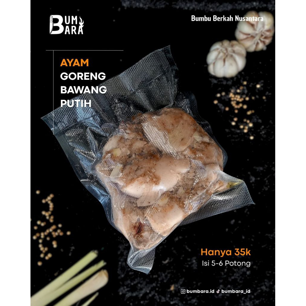 

Ayam Goreng Bawang Putih 5-6 Potong Frozen Food