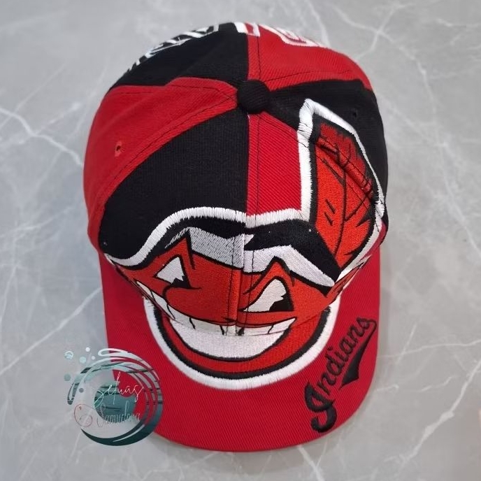 Topi Vintage BIG LOGO Block Head MLB x INDIANS