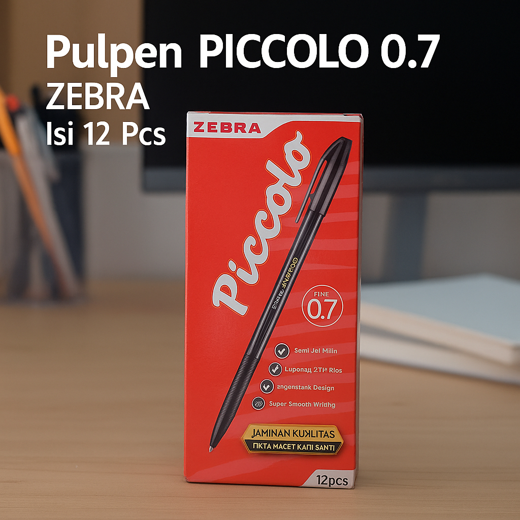 

Pulpen PICCOLO 0.7 ZEBRA Isi 12 Pcs
