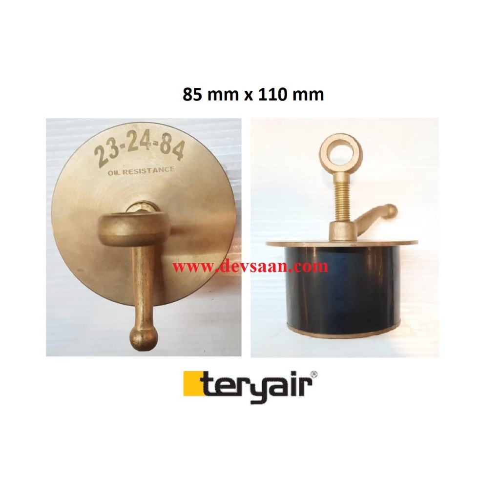 Brass Scupper plug 85 mm x 110 mm IMPA 23 24 84 - MSSP85110X84