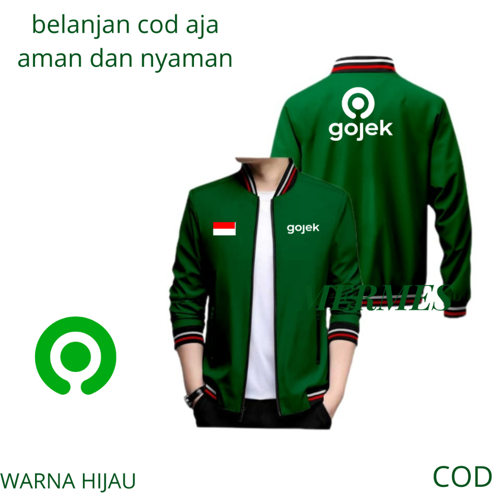 Ori  JAKET BOMBER GOJEK READY SIZE JUMBO ANTI AIR