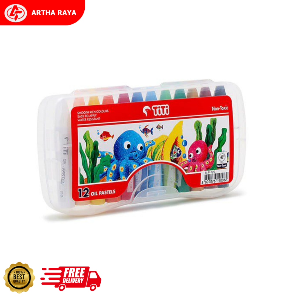 

CRAYON TITI / OIL PASTEL / KRAYON 12 WARNA