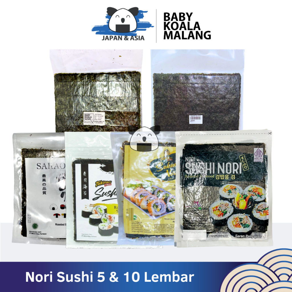 

MANJUN & YOUNG SHIN Nori Sushi 5 & 10 Lembar Halal | Sakao Tokinori Java Super Food Chung Jung One | Kimbab/ Gimbab -BKM