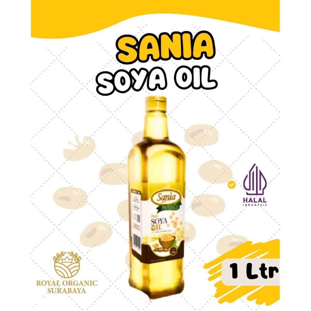 

Sania Soya Oil 1 Liter Botol Baru, Rendah Kolesterol