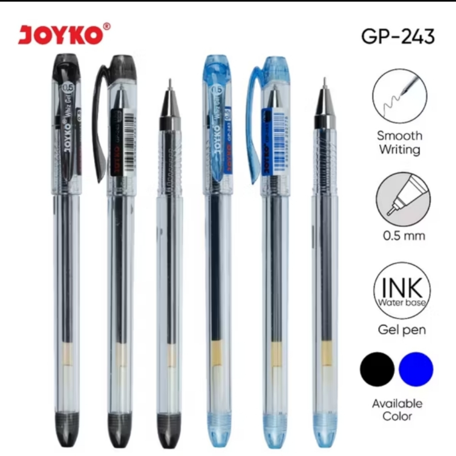 

Pena Gel Pen Joyko Pulpen GP 243 Whiz Gel 0.5 mm