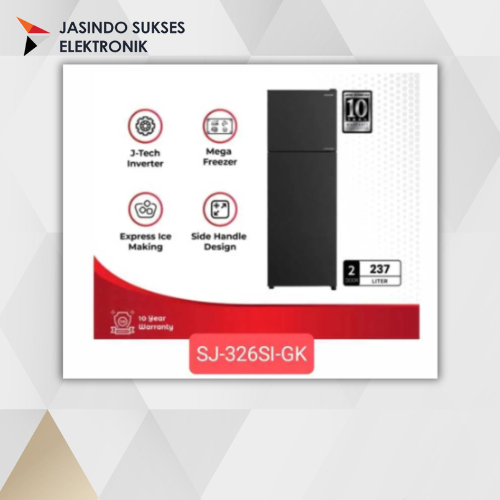 LEMARI ES SHARP SJ-326-SI 2 PINTU