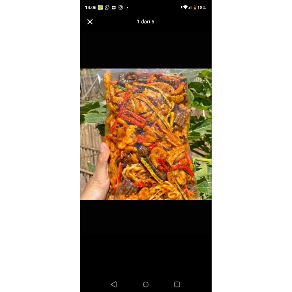 

krupuk seblak mix pedas