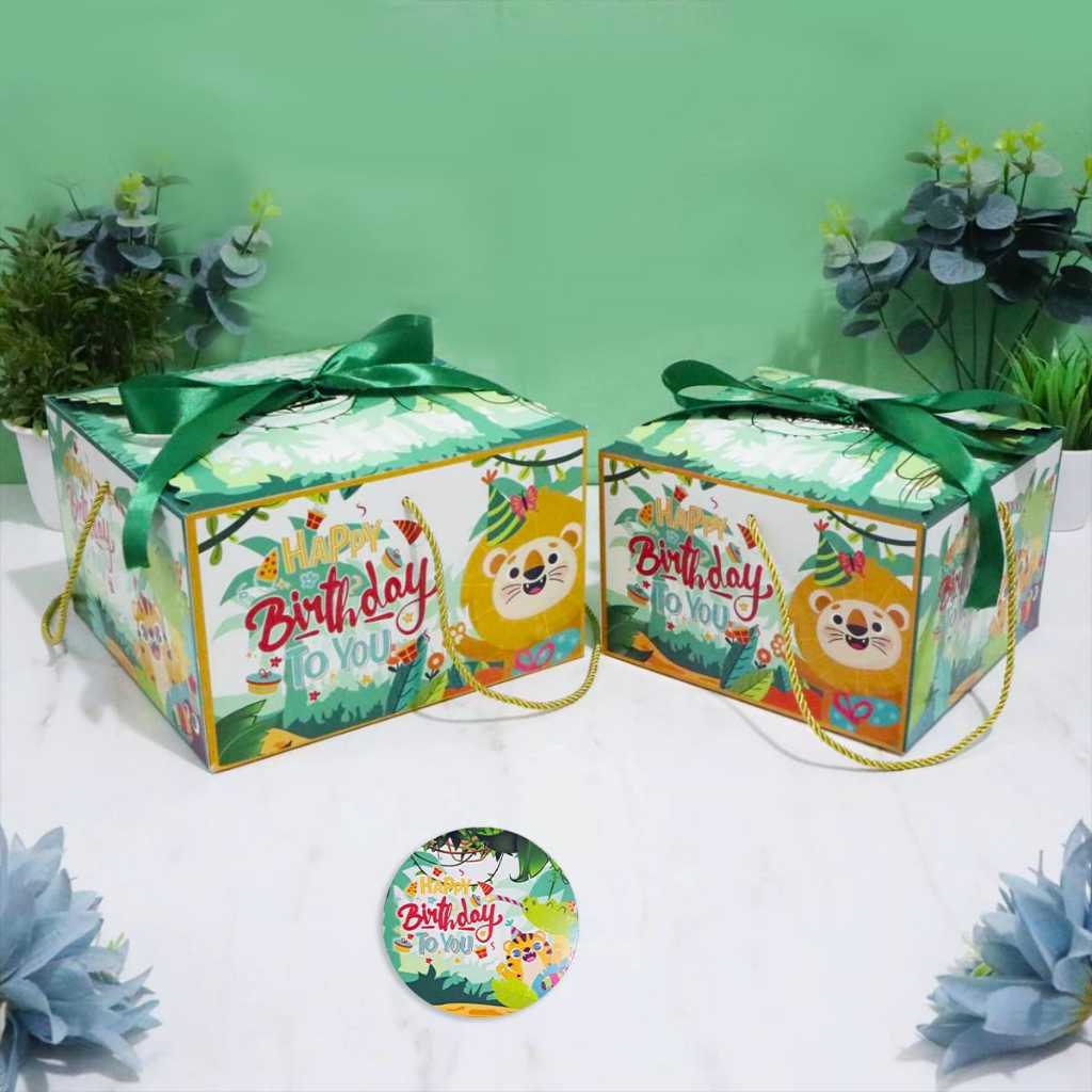 

Dus Hadiah Ulang tahun Animal / ultah / Dus happy birthday souvenir anak / Gift Box Animal