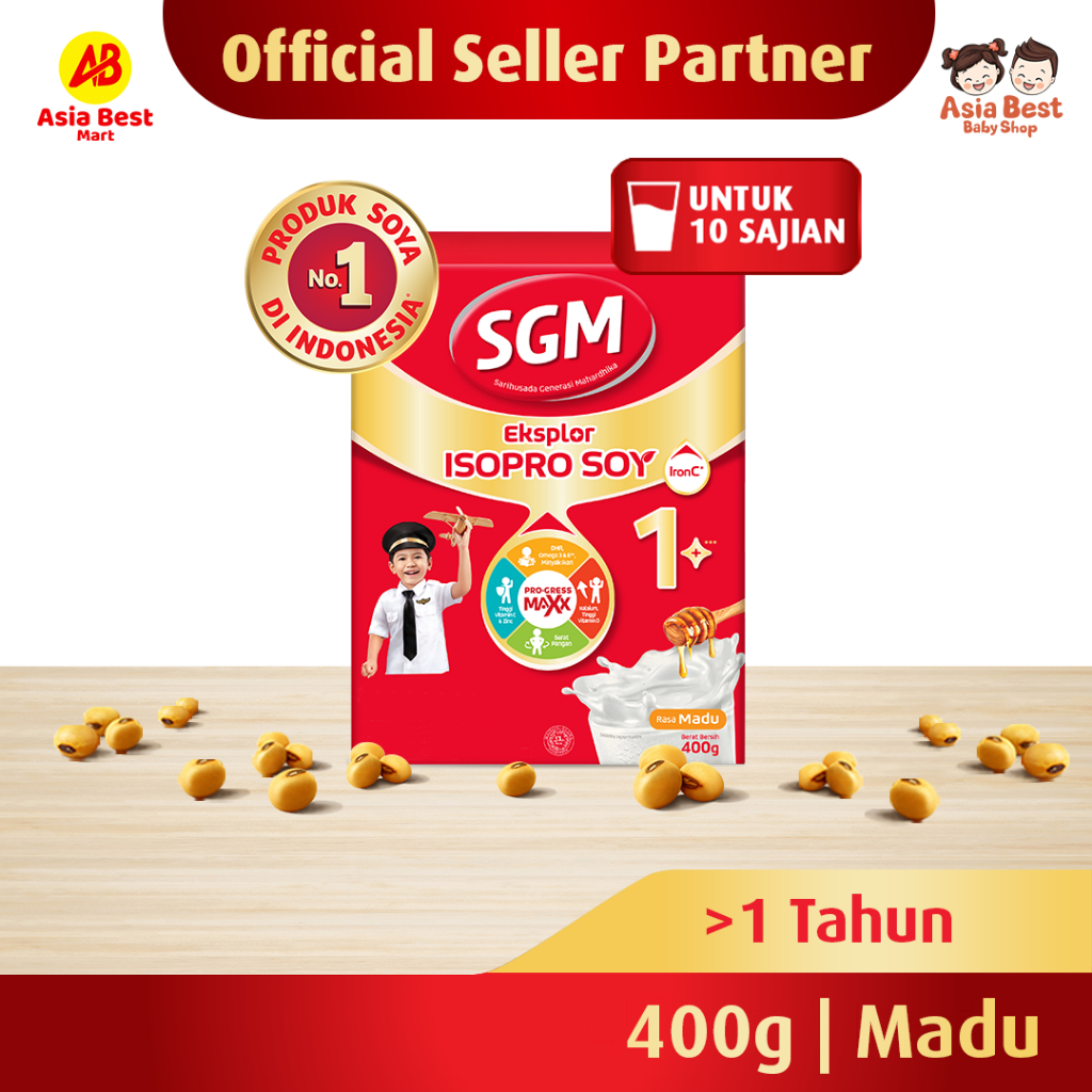 Sgm Soya 3 1-5 Thn Madu Vanilla 400 Gr Susu Formula Bubuk Pertumbuhan Anak - ASIA BEST