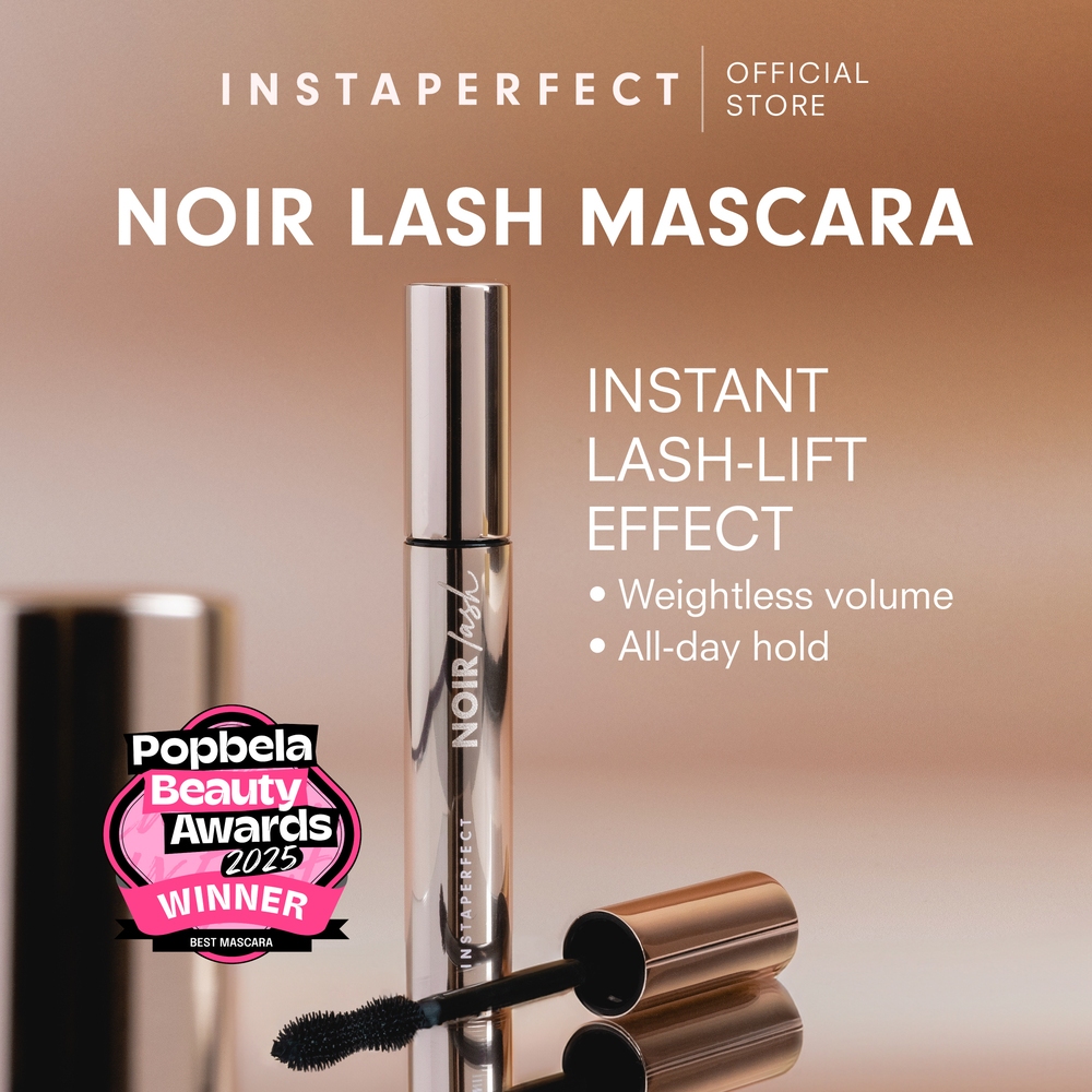 [BEST MASCARA 2025] Instaperfect Noir Lash Mascara (Maskara Bulu Mata Smudgeproof, Anti Clumpy, Lent