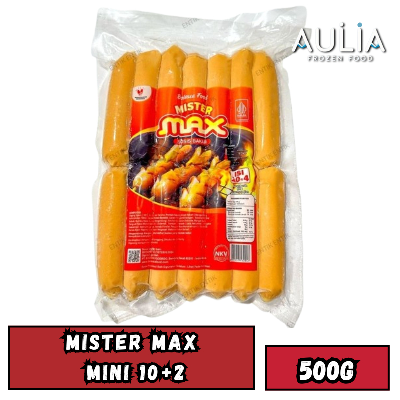 

Mister Max Sosis Bakar Mini 10+2 / Sosis Bakar Mini 10+2 - Mister Max 500g/ Frozen Food Depok / Aulia Frozen Food