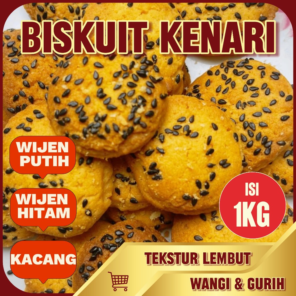 

Kue Kering Biskuit Kenari Cookies Cemilan Viral - 1KG