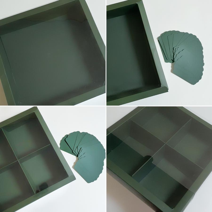 

Dus Mika Polos Sekat 4 Ukuran L Hijau Tua Free Tag Ukuran 22x22x6cm