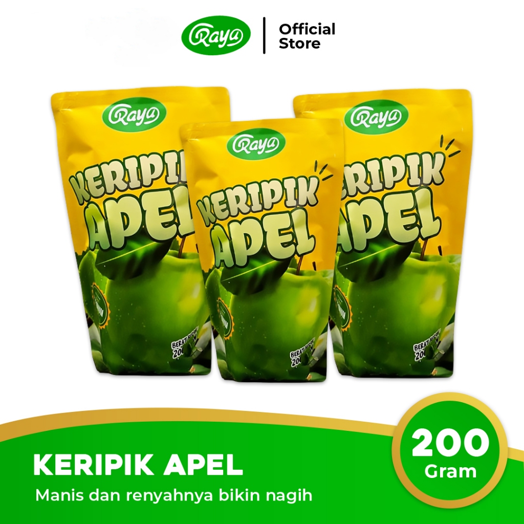 

Keripik Buah Apel Raya 200 gram - Kripik Premium Renyah Gurih | Camilan Crispy Oleh Oleh Khas Malang