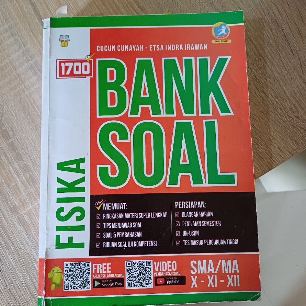 Preloved Buku Bank Soal 1700 Fisika SMA/MA