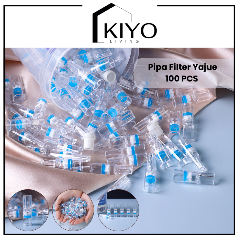 KIYO Pipa Filter Yajue 100 Pipa Holder Penyaring Racun Pipa Cangklong Piparokok Isi 100 pcs