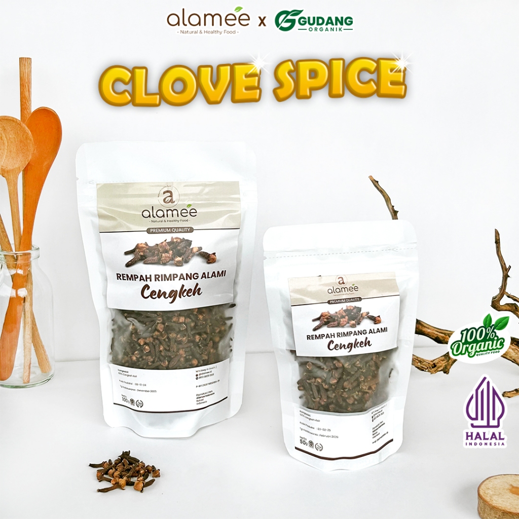 

alamee rempah cengkeh aroma pedas rempah tradisional kualitas tinggi hangat serbaguna dan alami