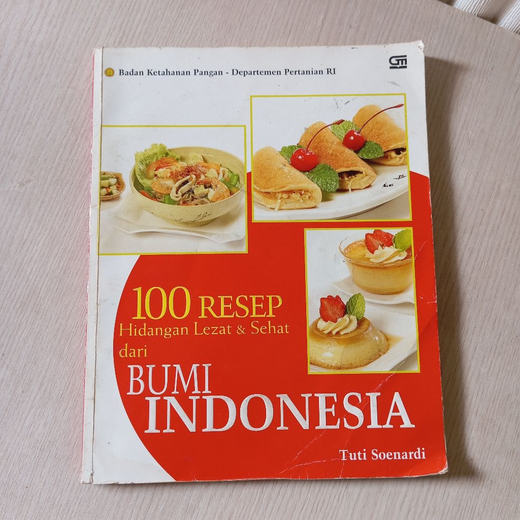 (Preloved) Buku 100 Resep Hidangan Lezat & Sehat Dari Bumi Indonesia / Buku Resep 100 Menu