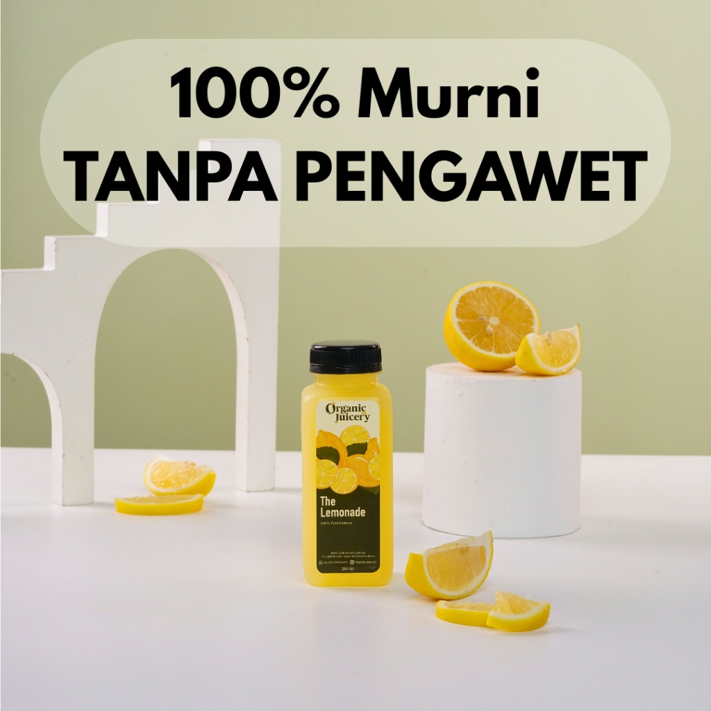 

The Lemonade 500ml | Sari Lemon Murni | Cold Pressed Juice 100% Sari Jus Lemon 100% Murni - Tanpa Pengawet Tanpa Air