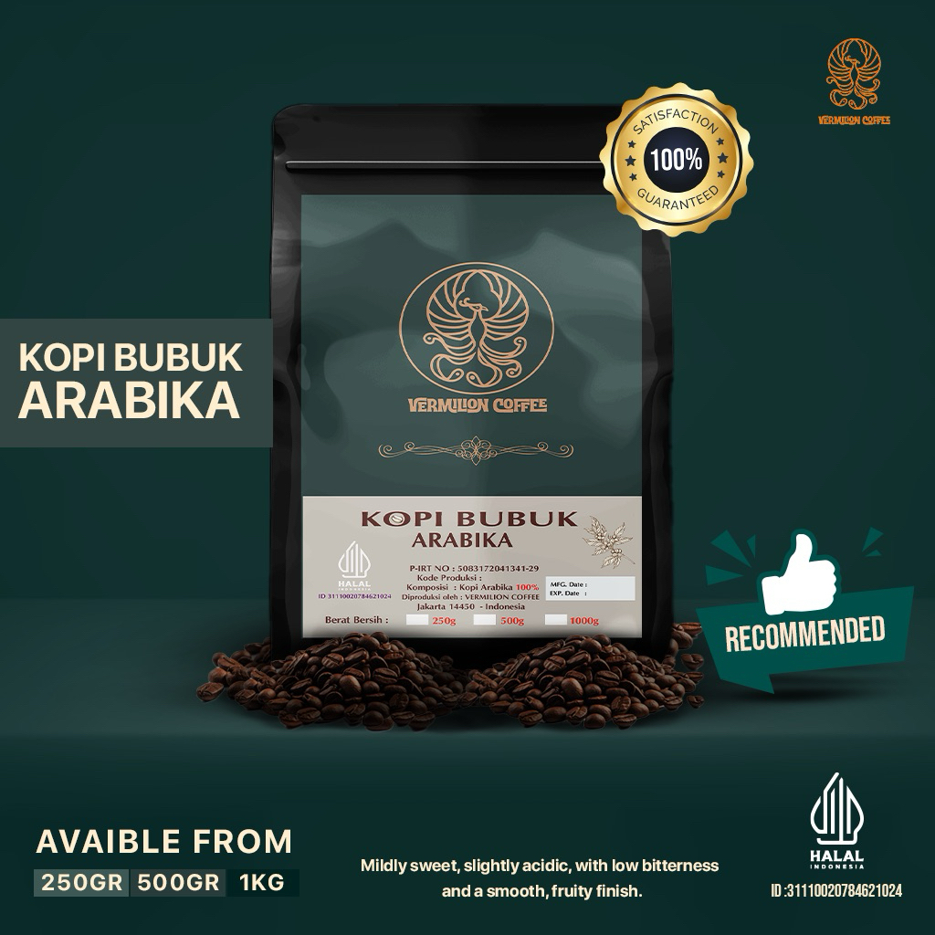 

KOPI BUBUK ARABIKA VERMILION COFFEE