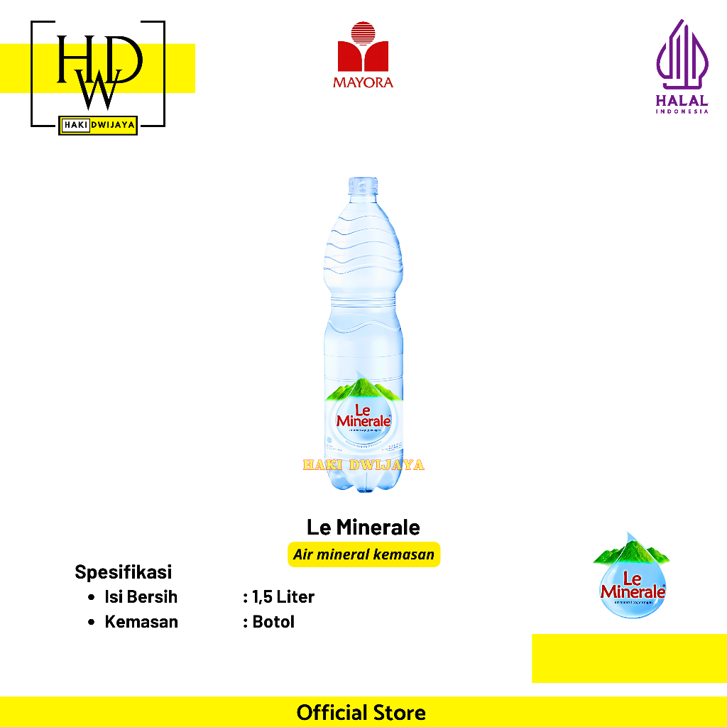 

[ECERAN] Air Kemasan Le Minerale 1500ml Botol
