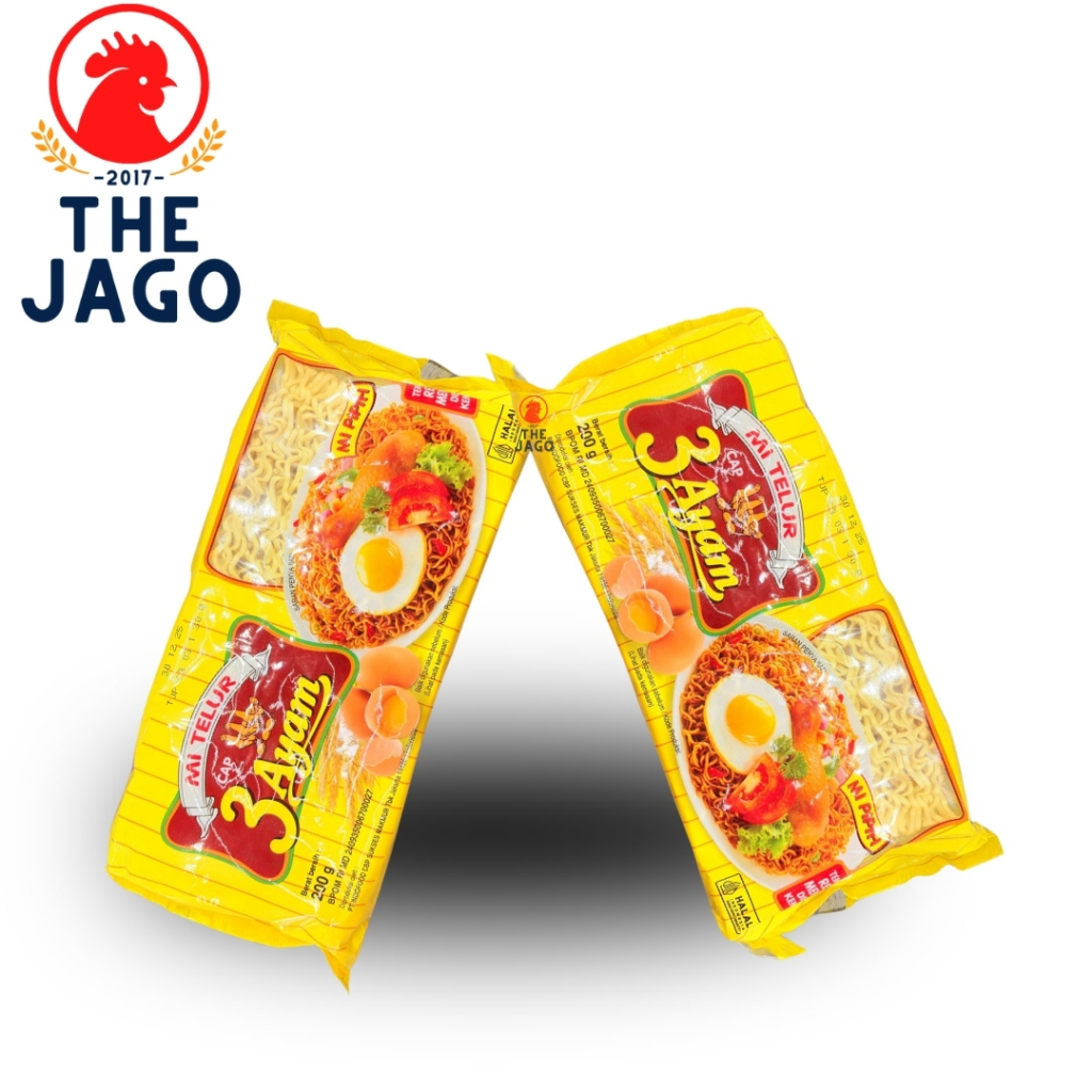 

Mi Telur Cap 3 Ayam 500g Promo Harga 2500 - Mie Kering Premium - Tekstur Kenyal Alami