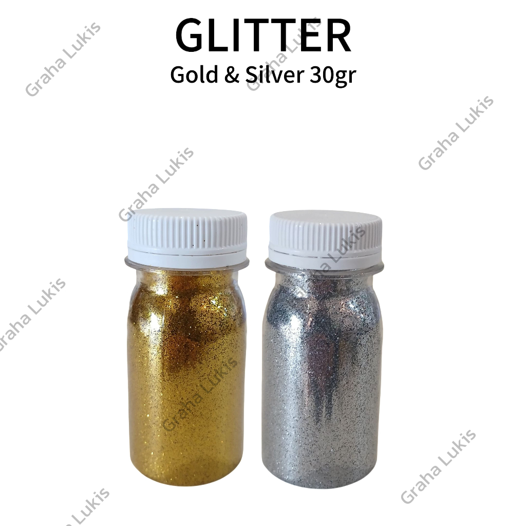 

GLITTER GOLD & SILVER 30gr - Glitter Serba Guna