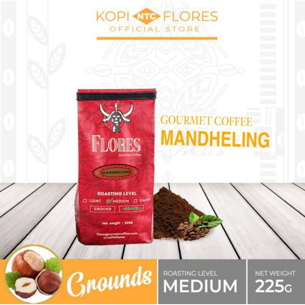 

Flores Gourmet Coffee Mandheling 225gr kopi bubuk