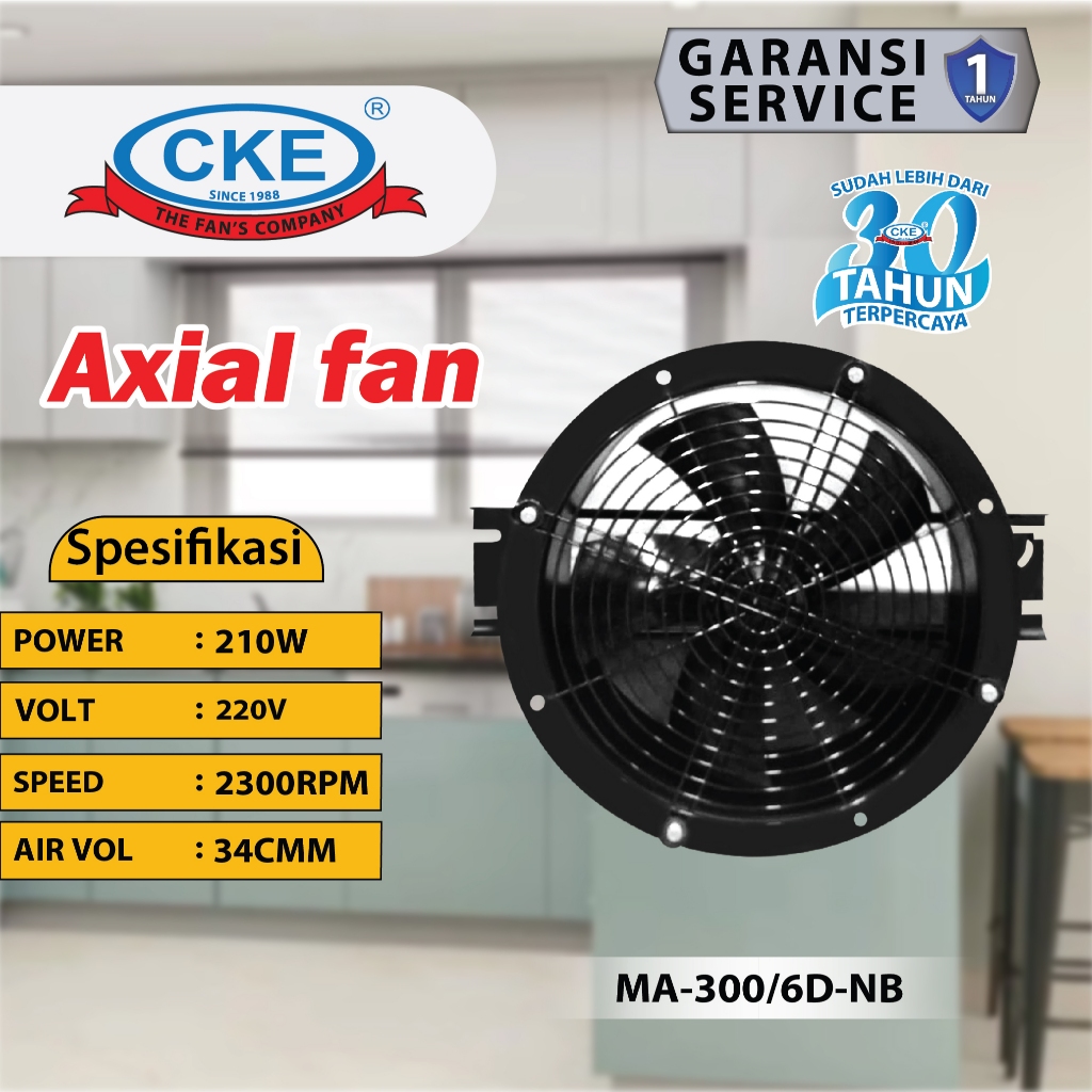 CKE Axial Fan 210W Blower Industri Kipas Axial 220V