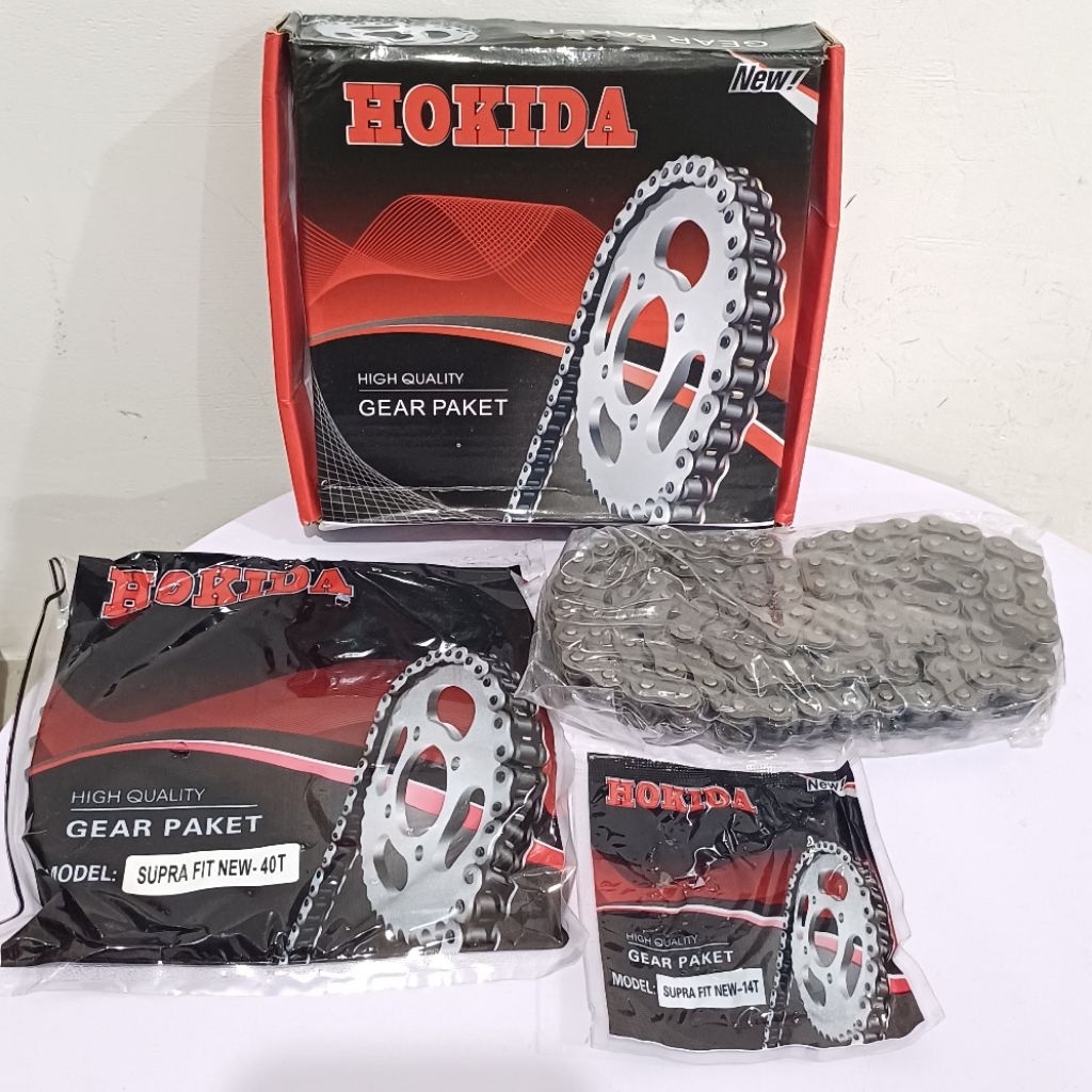 HOKIDA GIR GEAR PAKET SET SUPRA FIT NEW 40T 14T 110 HOKIDA