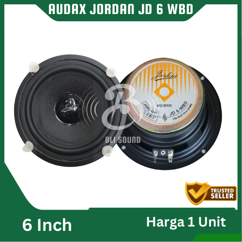 SPEAKER JORDAN AUDAX 6 INCH WOOFER JD 6 WBD MAGNET BESAR 150 WATT
