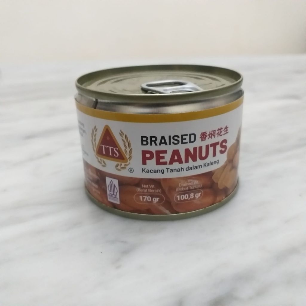 

TTS Braised Peanuts / Kacang Tanah Dalam Kaleng 170g