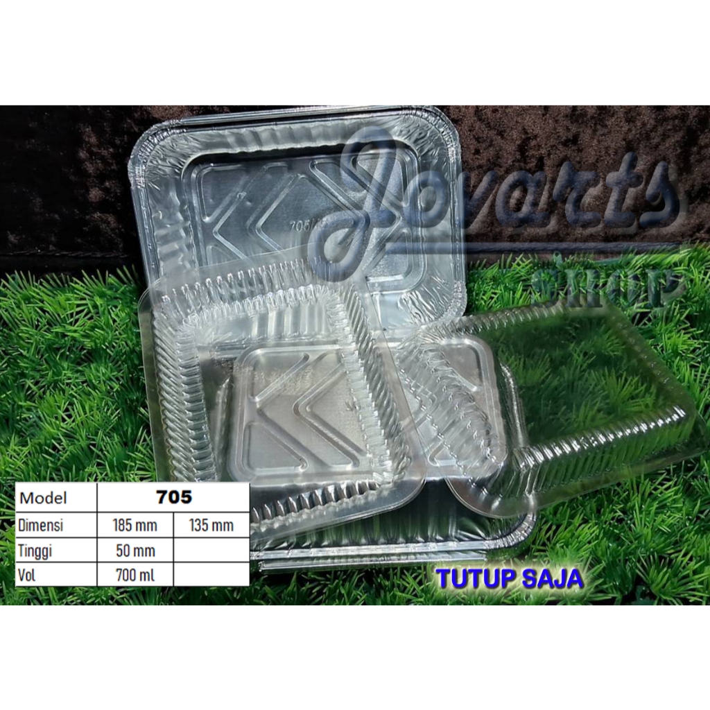 OIV 705 / 45 Kotak TUTUP SAJA Cup Aluminium Alumunium Alu Foil