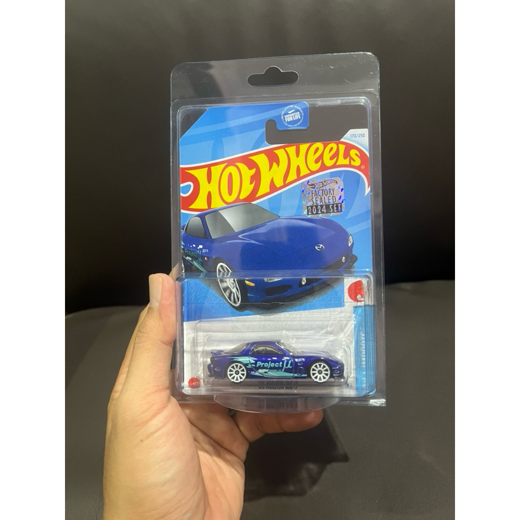 Hot Wheels 95 Mazda RX-7 RX7 Blue FS 2024 Factory Seaeld