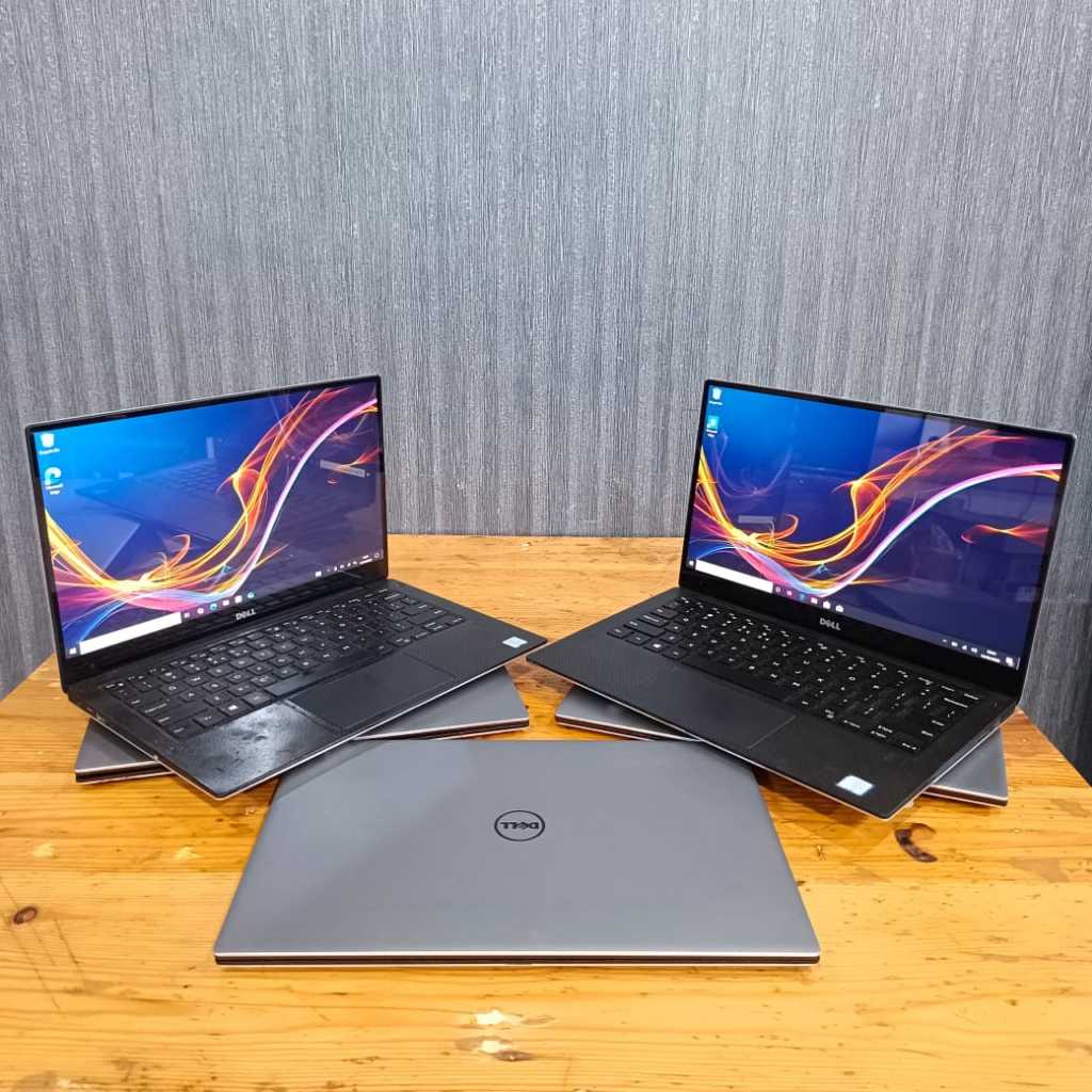 Laptop DELL XPS 13 9360, I5-7300U, Gen 7Th, 8GB/256GB, #Backlight, Lengkap, Silver Black