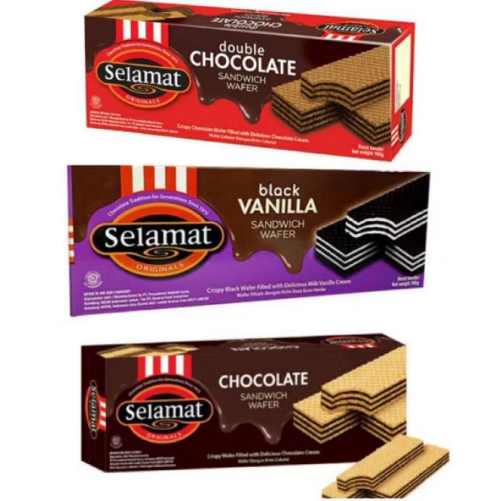 

Selamat Wafer 145 Gr - Chocolate / Black Vanilla / Double Chocolate