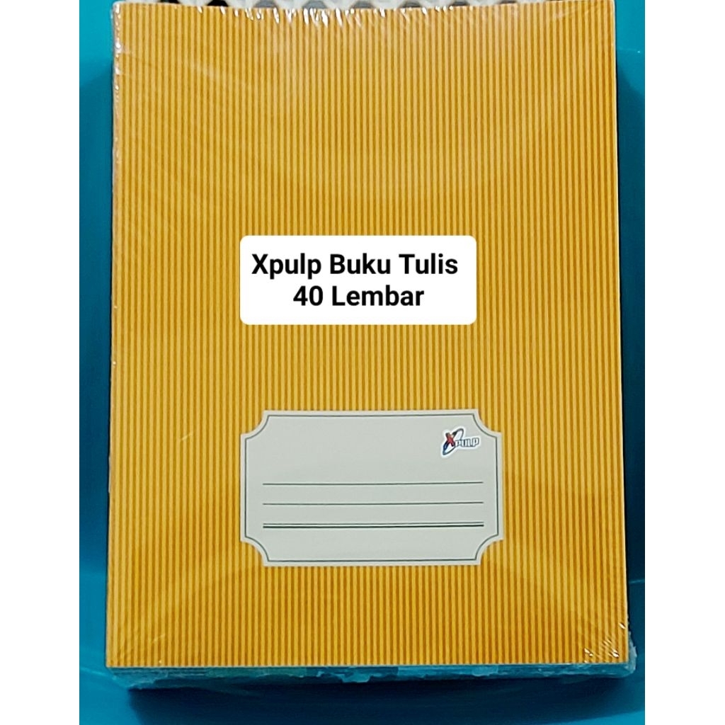 

(1 pak = 10 buku) Xpulp Buku Tulis 40 Kraft / Buku Tulis sampul Coklat