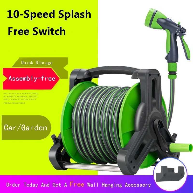 Gulungan Selang Penyiram Tanaman Selang Taman 15 meter Alat Siram Taman Semprot Tanaman Selang 15  m